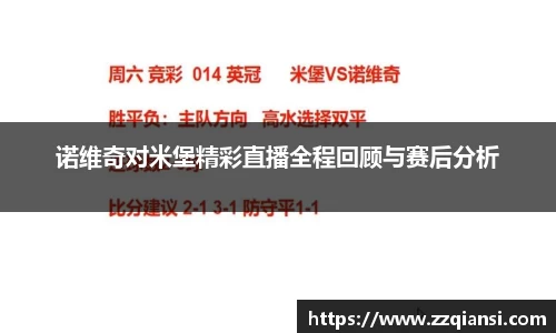 诺维奇对米堡精彩直播全程回顾与赛后分析